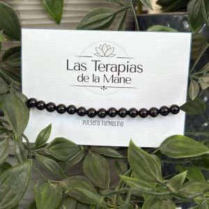 pulsera de turmalina negra 6mm